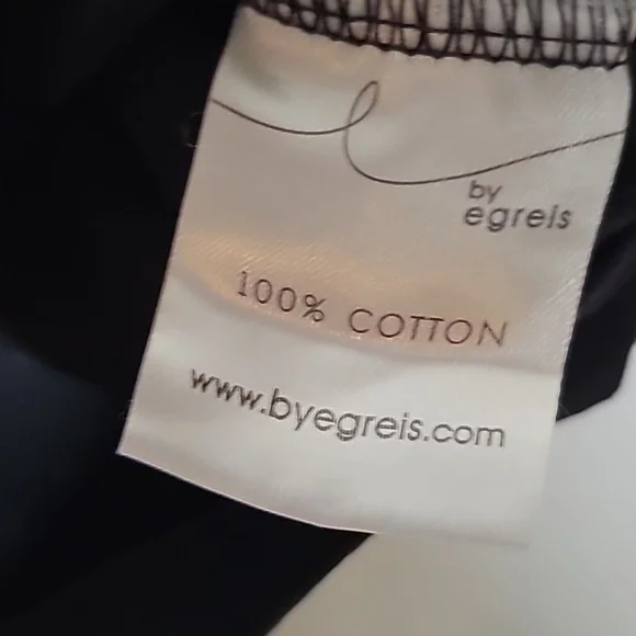 Egreis pin up Vintage short sleeve cropped black t-shirt top sz Medium - Picture 6 of 6